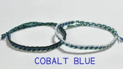 小花柄ミサンガ 2本セット (COBALT BLUE) 画像5枚目▶︎色番号⑱