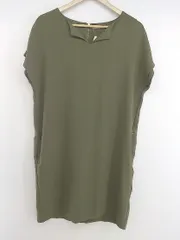 ◇ le.coeur blanc ルクールブラン 半袖 ミニ ワンピース サイズ38 カーキ系 レディース P  【中古】 【1210030007347】のサムネイル