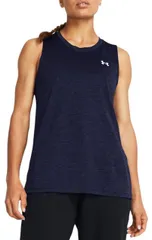 【送料無料】 アンダーアーマー レディース タンクトップ トップス Under Armour Women's Tech Twist Tank Top Midnight Navy/White