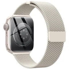 【在庫処分】41mm 42mm 44mm 40mm 45mm 49mm 38mm 男女兼用，長さ調節 強力な磁 通気 バンド メッシュ ベルト Watch ，対応 アップルウォッチ Apple バンド ステンレスiWatch Watch コンパチブル Seri