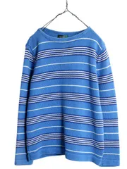 【お得なクーポン配布中!】 90s LAUREN ラルフローレン ボートネック ボーダー ニット セーター レディース L 90年代 オールド ポロ コットン 長袖ニット クルーネック