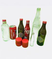 昭和レトロ風 コカコーラファンタ復刻版記念ボトル16本＆専用ラック