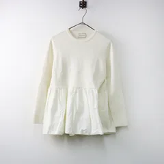 ユナイテッドアローズ UNITED ARROWS ペプラムコンビニット プルオーバー /オフホワイト トップス 長袖 【2400014508468】