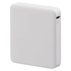 モバイルバッテリー(5000mAh/スマホ充電1回/PD20W/USB CtoCケーブル付/ホワイト) (SMP-PD50-W)