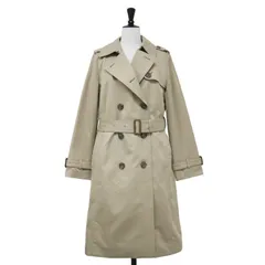 【美品】MACKINTOSH PHILOSOPHY マッキントッシュ フィロソフィー コート ベージュ サイズ:38(M) / ロング トレンチコート / ライナー ベルト チェック コットン / アウター ジャケット 上着【レディース】【中古】