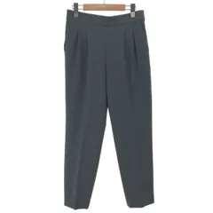 未使用品  グリーンレーベルリラクシング ダブルクロステーパード パンツ サイズ:42 35141381928 グレー  レディース 　240001143342