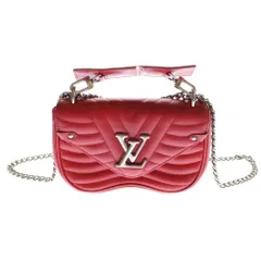 LOUIS VUITTON (ルイヴィトン) ニューウェーブ チェーンバッグPM ショルダーバッグ レッド レザー シルバー金具 M51930