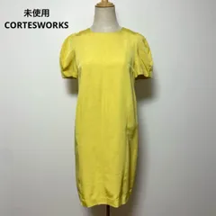 未使用 CORTESWORKS コルテスワークス イエロー ワンピース 38のサムネイル