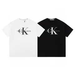 新品未使用カルバンクライン(Calvin Klein)  Tシャツ ジェニー着用 特大ロゴ刺繍 綿100% CKユニセックス ゆったり ストリート系 正規品