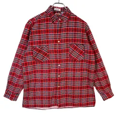 90s00sトルコ製ディッキーズDickies長袖チェックシャツフランネルシャツゴツネル好配色マルチカラー赤レッド紺ネイビー白ホワイトY2Kグランパコアネオストリートコットンvintageヴィンテージ50313