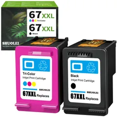 【人気商品】67XL 再生インクカートリッジ (4色セット) 大容量 XL 残量表示 対応機種 HP 6020 6052 6055 6058 67 6075 6420 6452 6455 6458 1255 2732 67XXL 2752 2755 4140