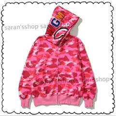 BAPE WGM カモフラージュパーカー ピンク/ブルー L 2025年最新】bape パーカー ピンクの人気アイテム - メルカリ