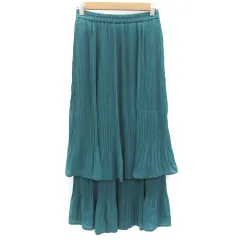 アパートバイローリーズ apart by lowrys プリーツスカート ロング丈 マキシ丈 F グリーン 緑 /YM17