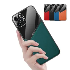iPhone13　iPhone14　ケース　カバー　アイフォン　TPU　PUレザー　黒　赤　橙　緑　紺