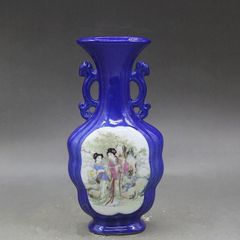 清乾隆琺瑯彩飄花嬰戯扁瓶   陶磁器  現代工芸品 美術品 置物 清乾隆琺瑯彩飄花嬰戯扁瓶 陶磁器 現代工芸品 美術品 置物