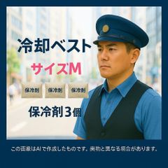 冷却メッシュベスト　熱中症予防に クールベスト サイズM アイスパック3個付★kei★250426★01