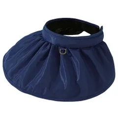 UVカットサンバイザー コンパクト 帽子 カチューシャ レディース 日除け 紫外線対策 日焼け対策 2way つば広 折り畳み 軽量 アウトドア 海 黒 白 茶 紺 za-010