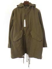 MAATEE＆SONS マーティーアンドサンズ 22AW FISH TAIL COAT カシミヤ 和紙 フーデットコート ARMY GREEN 2 -  メルカリ