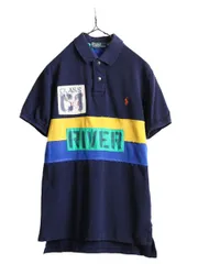 【お得なクーポン配布中!】 ポロ ラルフローレン ボーダー 半袖ポロシャツ M ラガー ラグビー ポニー刺繍