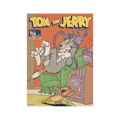 【在庫処分】[スモール・プラネット] ポスターステッカー トムとジェリー びっくり