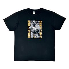 オリジナル ボクシング Tシャツ ロマチェンコ ウクライナ ボクサー ボクシング 最速 3階級王者 ハイテク 精密機械 復活 世界チャンピオン 黒 ブラック XS(SS) S M L XL(LL) ジャスト オーバー サイズ メンズ レディース ユニセックス