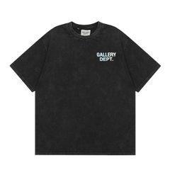 Vintage GALLERY DEPT ギャラリーデプト Tシャツ 水洗い 古着スタイル プリント 半袖 ブラック 並行輸入品 S M L XL