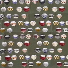 生地・ハギレ　カーキ　KOKKA