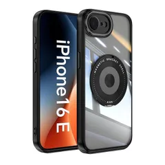 新品　【Kawasina】 iPhone 16e 用 ケース【多機能360度回転スタンド】 縦横両対応 MagSafe対応 アイフォン16eケース 耐衝撃 米軍MIL規格 