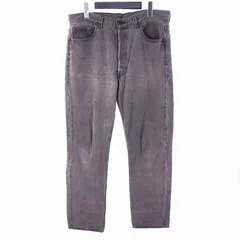 リーバイス Levi's アメリカ製 501 後染め ストレートデニム ジーンズ パンツ ボトムス W36 L32 ブラック 黒