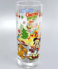 【中古】マグカップ・湯のみ ミッキー＆ミニー＆プルート コレクタブルグラス 「クリスマス・ファンタジー2015」 ディズニーアンバサダーホテル限定