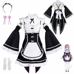 Re:ゼロから始める異世界生活 レム コスプレ衣装 コス服  アニメ コスチューム Cosplay イベント パーティー 変装 文化祭 学園祭 仮装