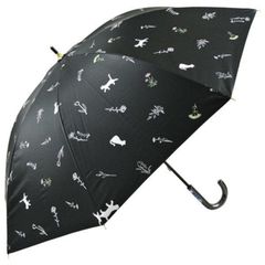 新品 ベーシックスタンダード 長傘 日傘 晴雨兼用 レディース 軽量 短め 47cm UＶカット100 UPF50+ 内側特殊コーティング 遮光 遮熱 手開き キャット 黒