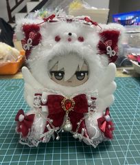 ぬい服 10cm ちびぐるみ おすわり 着せ替え服 ニャンコ服  着せ替え ぬいぐるみ服 ちびぐるみ にじぱぺっと いつぬい きぐるみ あんスタ  推しぬい 綿人形