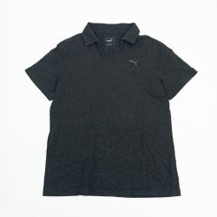 PUMA プーマ 半袖 ポロシャツ チャコールグレー L