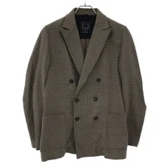 T-JACKET ティージャケット サマーニットジャガードダブルテーラードジャケット 51G422J ブラウン系 Mのサムネイル
