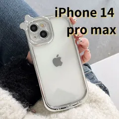 【SHOPS T】iPhone14 pro max スマホケース シルバー  銀 クリア リボン シンプル 軽量 耐衝撃 透明 おしゃれ シンプル E024