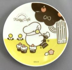 [중고]접시·찻잔 커비(몰래 손잡이) 슈베니아 미니 플레이트 [별의 커비 커비 카페 Sweet NEW YEAR 2022] 대상 메뉴 주문 특전