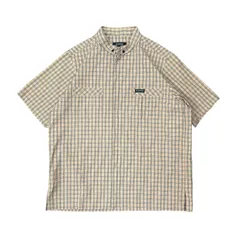 Burberry Black Label 半袖シャツ バーバリーブラックレーベル ノバチェック ベージュ ブラウン キャメル ジップアップシャツ シャツ 半袖 BMW22-903