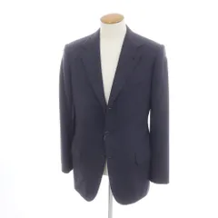 【中古】ブリオーニ Brioni ウール テーラードジャケット ダークネイビー【サイズ表記なし(M位)】【メンズ】のサムネイル