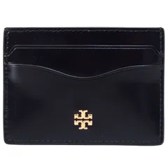 トリーバーチ カードケース TORY BURCH パテントレザー エマーソン スリム 小物 定期入れ パスケース ブラック 139340