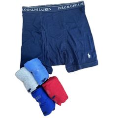 【新品未使用】 POLO NCBBP5 ポロ ラルフローレン ボクサーパンツ 5枚セット メンズ 下着 P5 Classic Fit Cotton Boxer Briefs Andover Heather/Blue/Red/Navy M