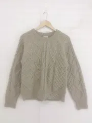 ◇ emi+ エミプラス ケーブル編み 長袖 ニット セーター ベージュ レディース P  【1302170004147】