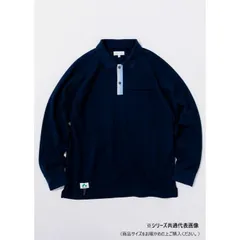 桑和 1715-50　ポケット付長袖ポロシャツ Lサイズ ネイビー(1) BEAMS DESIGN