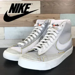 美品 NIKE BLAZER MID 77 ナイキ ウィメンズ ブレザー ミッドカット 77 ライト グレー 24.5cm U08519 DC5203-100