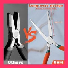 【スタッフおすすめ！】SPEEDWOX 平やっとこ アクセサリー用 平ヤットコ ハンドメイド 平ペンチ 手芸 平口リードペンチ 平ラジオペンチ フラットノーズペンチ 平やっとこ 幅広 先長 ロングタイプ 対象物を傷つけにくい 溝なし ワイヤ