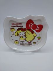 ハローキティ＆ポムポムプリン 小皿 40周年記念