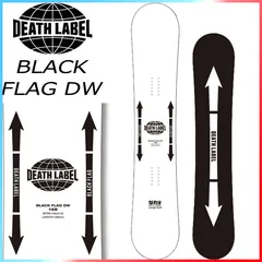 24-25 DEATH LABEL / デスレーベル BLACK FLAG DW ブラックフラッグ メンズ レディース スノーボード グラトリ ジブ 板 2025のサムネイル