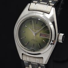 稼働 RADO Ales 自動巻き グリーン文字盤 デイト 561.3048.4 - メルカリ