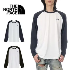 【L〜XL】【新品】ノースフェイス ラグラン ロンT メンズ レディース THE NORTH FACE ロングスリーブ ベースボール ヌプシ 長袖Tシャツ ロゴ 大きいサイズ 袖リブ無し 速乾 保温 ブランド L XL 黒 白 NT82386