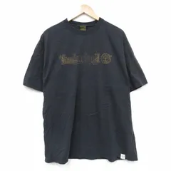 XL/古着 ティンバーランド 半袖 ビンテージ Tシャツ メンズ 90s ビッグロゴ コットン クルーネック 黒 ブラック spe 25sep10 中古